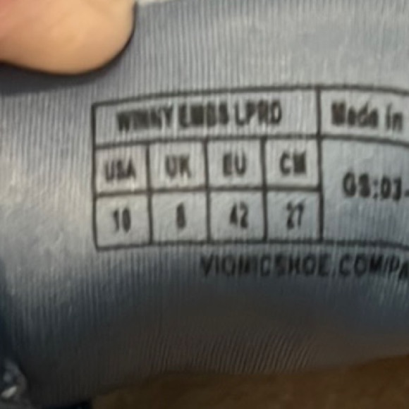 Vionic Women's Light Blue Lace Up Leather Footwear size 10 - Picture 10 of 10